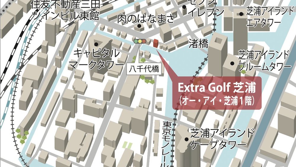 芝浦店へのアクセスマップ