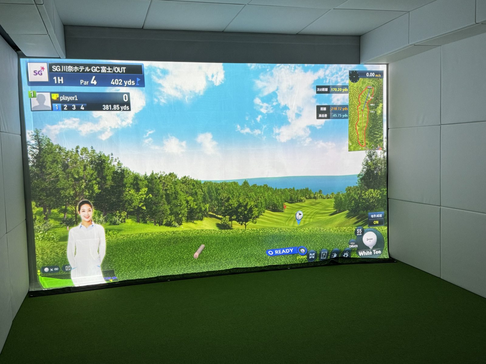EXTRA GOLF 月島店のシミュレーター